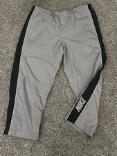 Vintage Nike Grey Loose Fit Windbreaker Sweatpants Track-pants Size XL Unisex