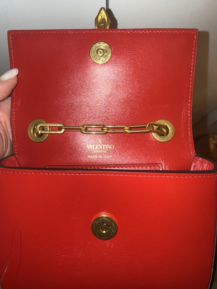 Valentino Garavani Red Snake Mini Shoulder Bag Women's - Image 4 of 4