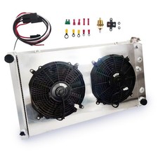 4row Radiator Wfan For 1968-1972 69 70 71 Chevelle Gto Cutlass Lemans Aluminum