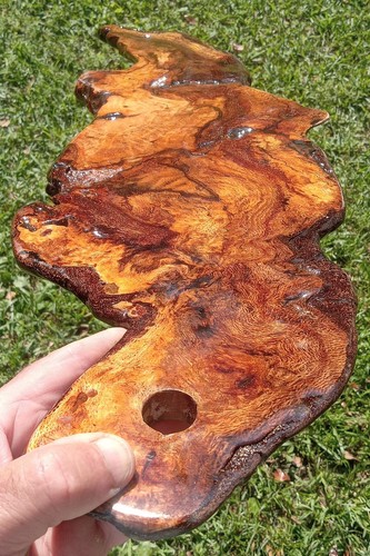 Solid Burl! Southern Red Oak Burl Wood Charcuterie Board Natural Color USA Made! - Picture 11 of 16
