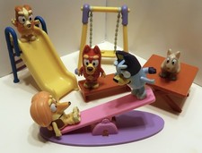 BBC STUDIOS BLUEY FAMILY DELUXE PARK HOME FURNITURE PLAYGROUND PLAYSET LOT TOY