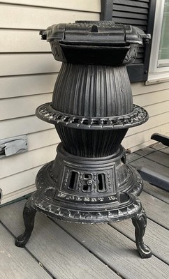 Antique Cast Iron Pot Belly Stove ALERT #10 March, Brownback Stove Co. Pottstown