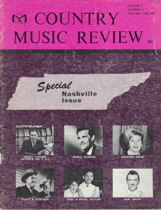 COUNTRY MUSIC REVIEW - VOLUME 1 NUMBER 5 JANUARY 1964