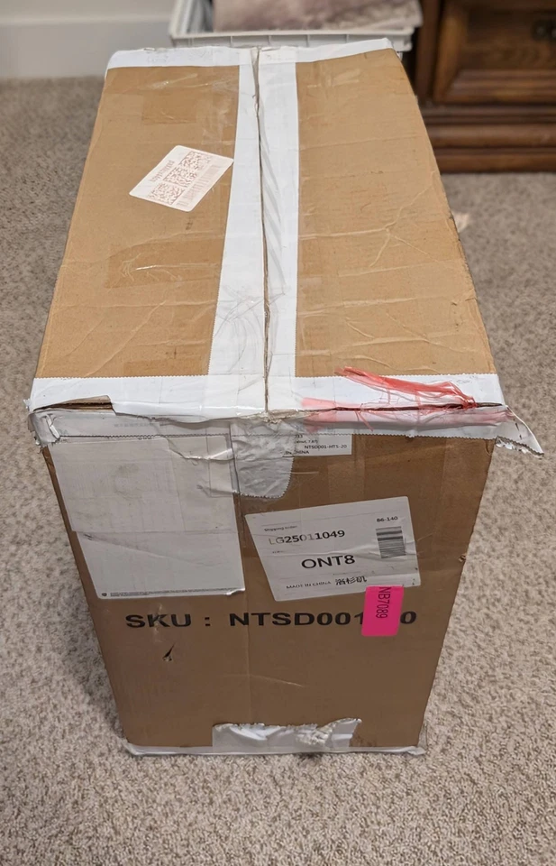 Modern Minimalist 窄纤薄床头柜实木胡桃木 15.7 英寸 D x 12 英寸宽 x 20 英寸高 — 第 3/3 张图片