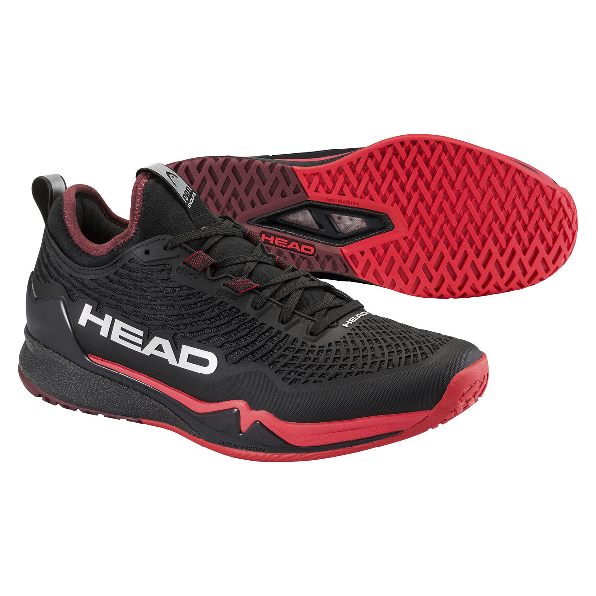 HEAD Endure Pro Black Red Mens Tennis Shoes 32590₽