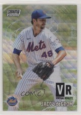 2021 Topps Stadium Club Chrome Virtual Reality Wave Refractor Jacob deGrom 05gv