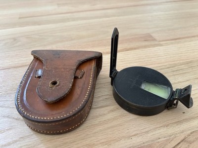 Vintage Keuffel & Esser Engineer Transit Compass W/ Case