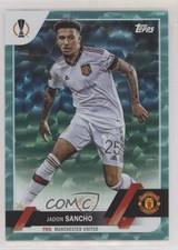 2022 Topps UEFA Club Competitions Aqua Icy Foil 128/399 Jadon Sancho #186 0r9h