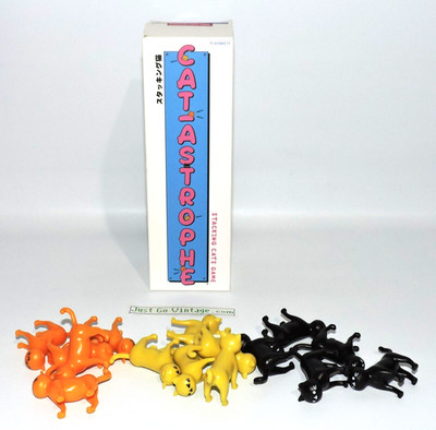 CAT-ASTROPHE Catastrophe Cat Stacking Kids Game of Skill Fun Stack 100% COMPLETE