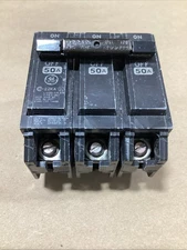 Used- GE 3-Pole Circuit Breaker 50A THHQB RV-2937