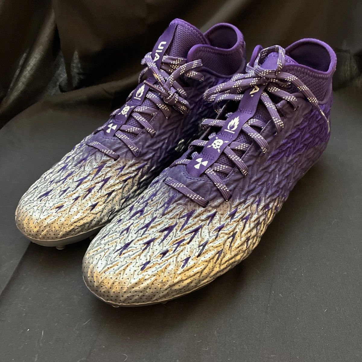 Under armour Purple Football Shoes & Cleats for Men for sale  display picture 3
