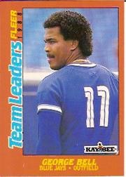 1988 Fleer Team Leaders #1 George Bell - BB