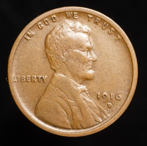 ✅  1916-D Lincoln Wheat Cent Penny VF - EF    "Actual Coin Pictured"    FREE S&H