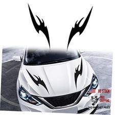 Car Hood Stripe Sticker Flame Graphics Auto Racing Stripes Body Side Decal