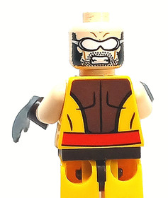 Marvel Super Heroes LEGO&reg; Wolverine X-Men Minifigure 76022 sh119 Missing Mask. 
