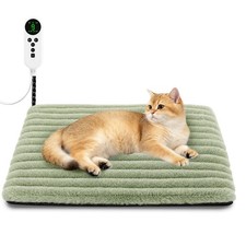 Cat Heating Pad, Safe Heated Cat Bed, Soft Cover Thickened Layer