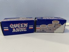 Queen Anne Silver Plated Napkin Rings Set 8 Boxed Scroll Engraved England