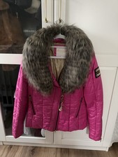 Nickelson Damen Winterjacke Fell Gr M 38/40 Weiss ECHTFELL Pelz Jacke JACKET