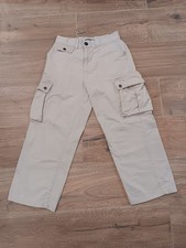 Polo by Ralph Lauren Boys Beige Cargo Chino Pants 100 Cotton Pockets