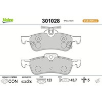 Valeo 301028 Bremsbelagsatz FüR Toyota Yaris P13 P9 Bremse BremsbeläGe