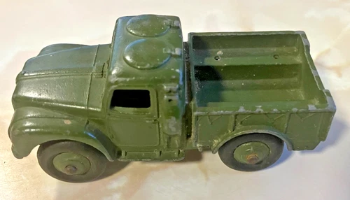 Vintage Dinky Toys 641 Army 1-Ton Cargo Truck Original Playworn Condition (85)