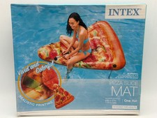 Intex Pizza Slice Inflatable Pool Mat 69"x57" Connectable Includes Repair Patch