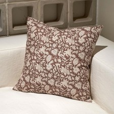 Amor Virisso Floral Throw Pillow Covers 18x18 18" x Pack of 1 , Brown