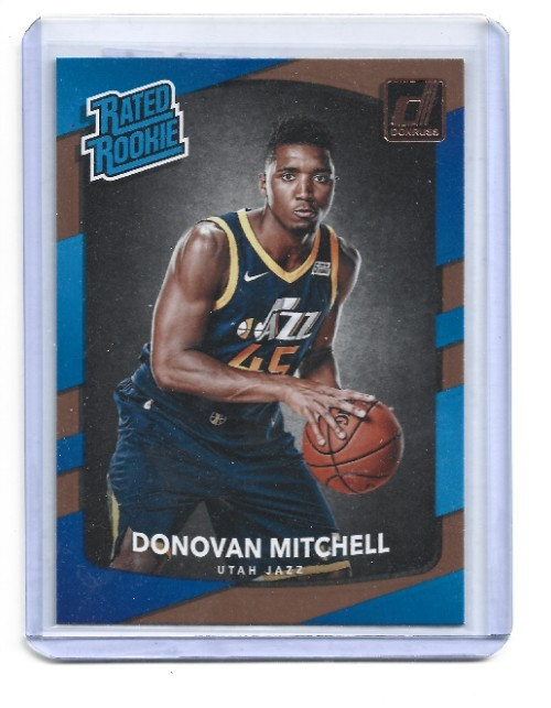 2017-18 Donruss Donovan Mitchell Rated Rookie Utah Jazz #188 RC