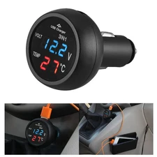 Digital Voltmeter – Avoid Car Failures, USB Charger & Temp Monitor
