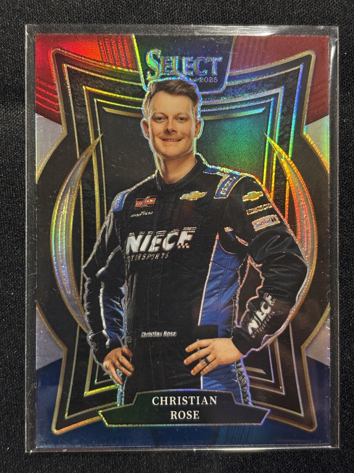 2025 Panini Select - Grandstand Christian Rose, Christian Rose #23 Red & Blue...