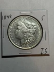 1898-S Morgan Silver Dollar $1 AU Details Tougher Date