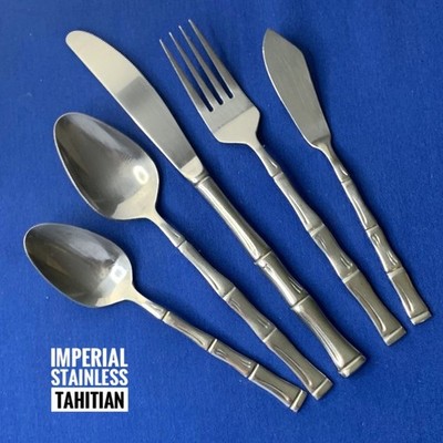 Bamboo style Tahitian Imperial Stainless Korean Flatware MCM Choice U Choose