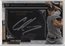 2021 Topps Museum Collection Archival Auto 293/299 Codi Heuer #AA-CH Auto 02l6