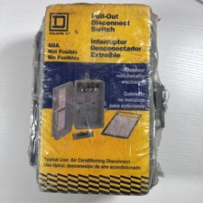 Square D Pull Out Disconnect Switch Box 60A Non Fusible A/C NEW