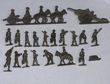 Lot of 20 Vintage 1930  s Metal Toy Soldiers Pre WWll