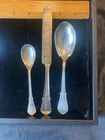 ANTIQUE GORHAM STERLING SILVER   SWISS SUGAR , KNIFE AND EGG SPOON ALL 1 BID
