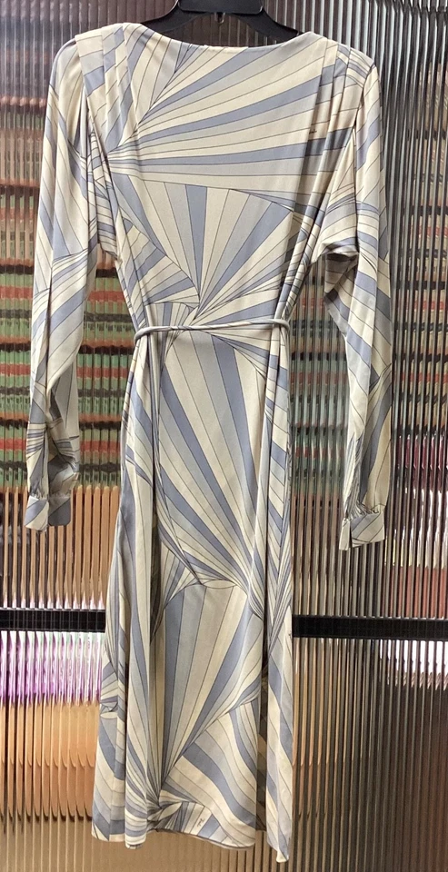 EMILIO PUCCI ITALY IRIDE 1960's Belt Sheath Dress 100% SILK IRIDE Size 10 -FLAWS - Image 3 of 4