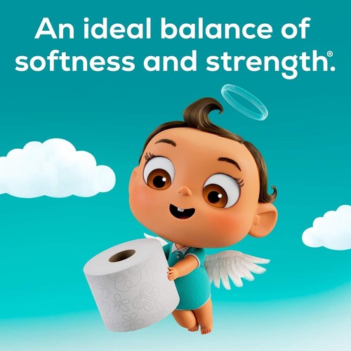 Papel higiénico Angel Soft, 4 mega rollos = 16 rollos regulares, inodoro suave y fuerte - Imagen 2 de 7