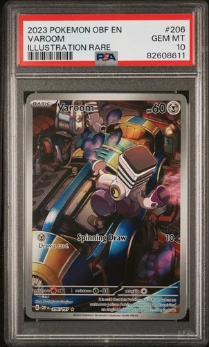 2023 POKEMON OBF EN-OBSIDIAN FLAMES ILLUSTRATION RARE #206 VAROOM PSA 10