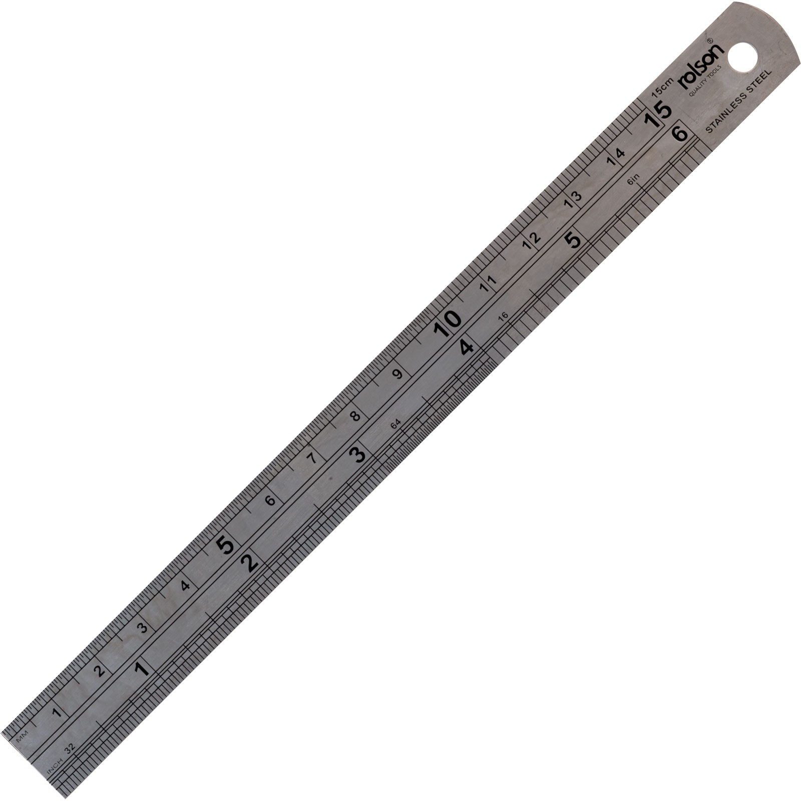 Rolson 150mm Stainless Steel Ruler