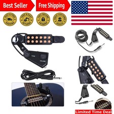 12 Hole Acoustic Guitar Pickup - Enhance Sound with Magnetic Preamplifier System