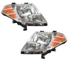 CAPA For 09-21 Frontier Truck Headlight Headlamp Head Light Lamp w/Bulb PAIR SET