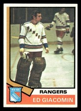 1974-75 Topps Hockey Card #160 Ed Giacomin