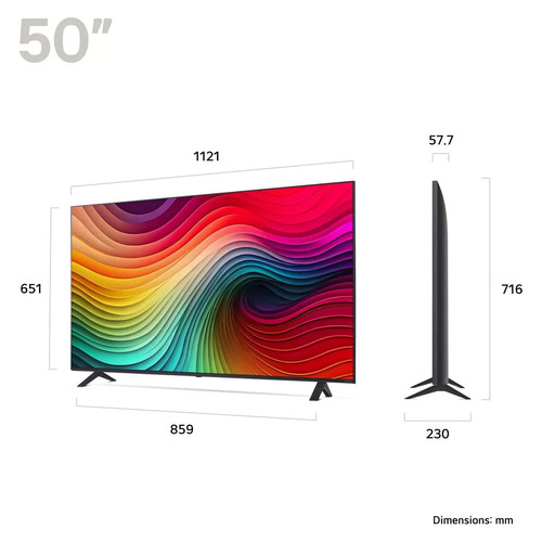 LG 50NANO82T6B 50 Inch NANO 4K Ultra HD HDR10 HLG Smart TV LIMITED OFFER!! - Picture 2 of 8