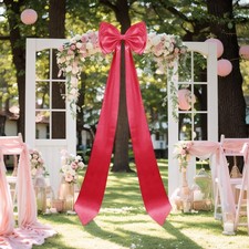 75x18 Inch Giant Red Bow Decoration Big Bows For Christmas Trees Wall Decor