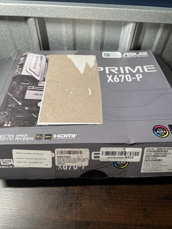 ASUS Prime X670-P WIFI AMD AM5 Motherboard Parts Only Please Read
