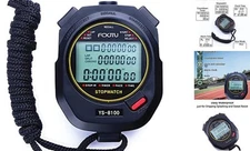 FCXJTU Digital Sports Stopwatch Timer 10/100 Lap Split Memory Stopwatch Lap100