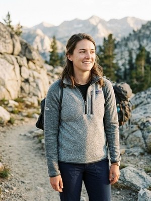 Patagonia Better Sweater 1/4 Zip Fleece Women's XS Grey Heather - 90s Style...