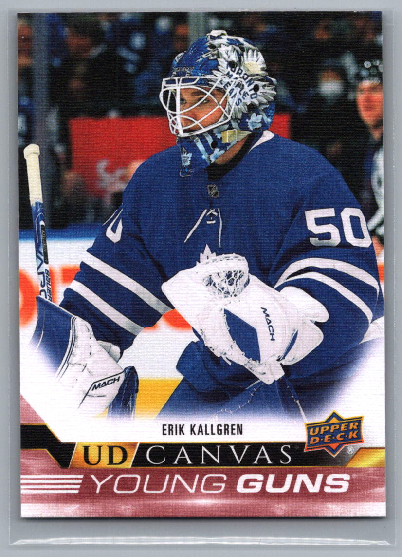 2022-23 Upper Deck Series 1 UD Canvas Young Guns Erik Kallgren #C106 Rookie RC