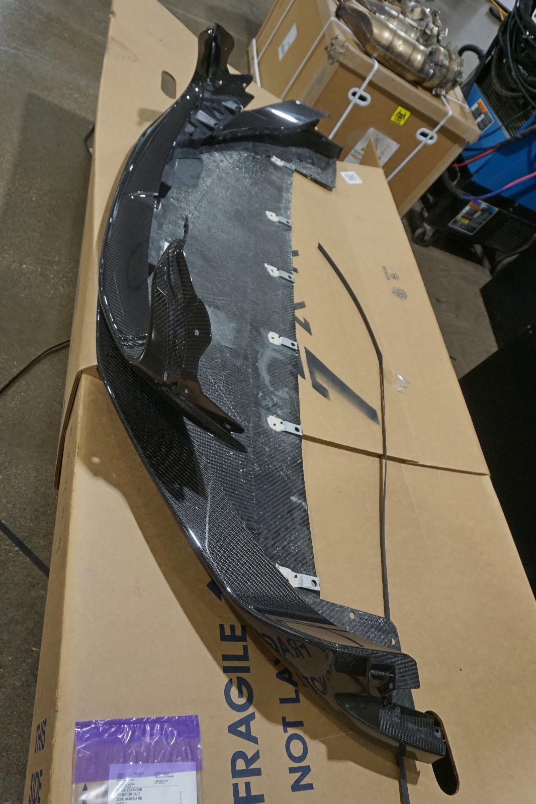 670175067 2022 Maserati MC20 Lower Front Bumper / Splitter Carbon Fiber Take Off